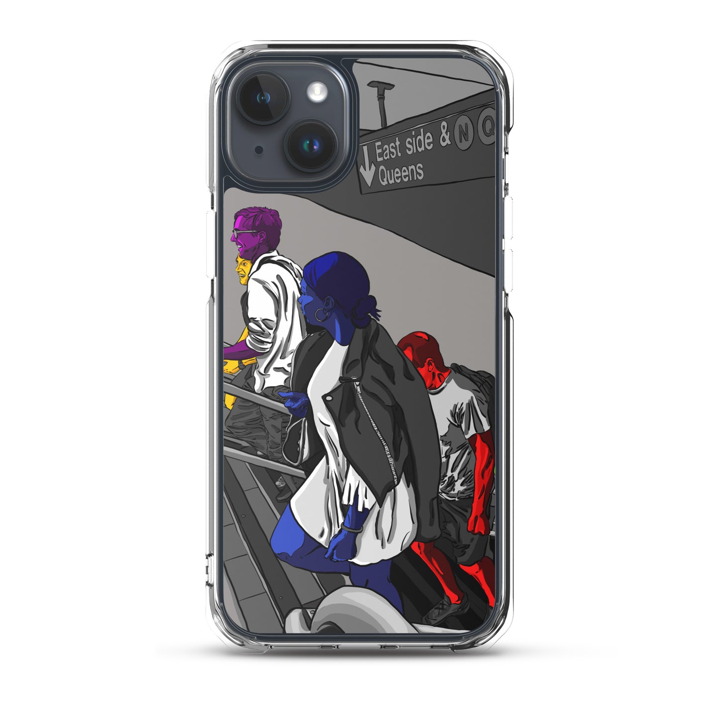 NYC Subway East Side and Queens Clear Case for iPhone®