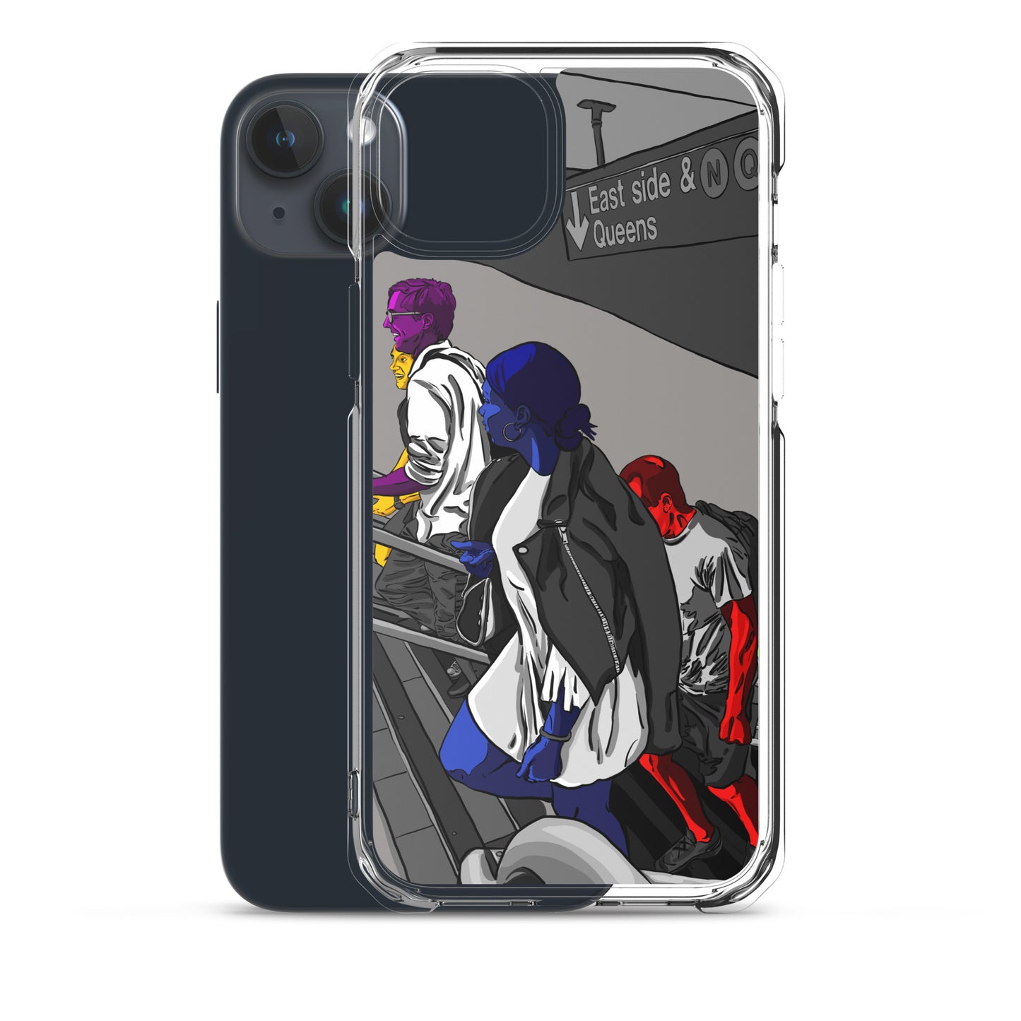 NYC Subway East Side and Queens Clear Case for iPhone®