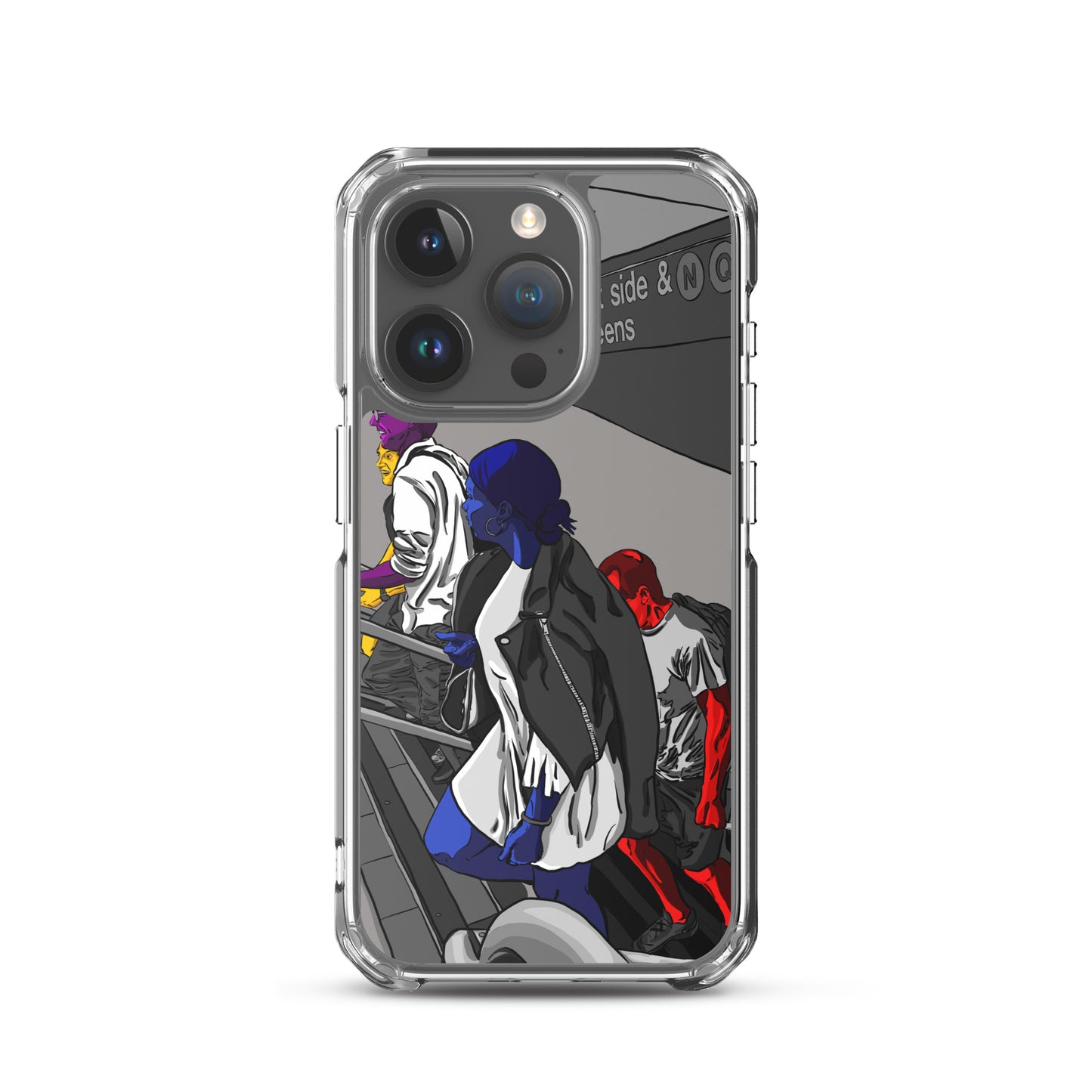 NYC Subway East Side and Queens Clear Case for iPhone®