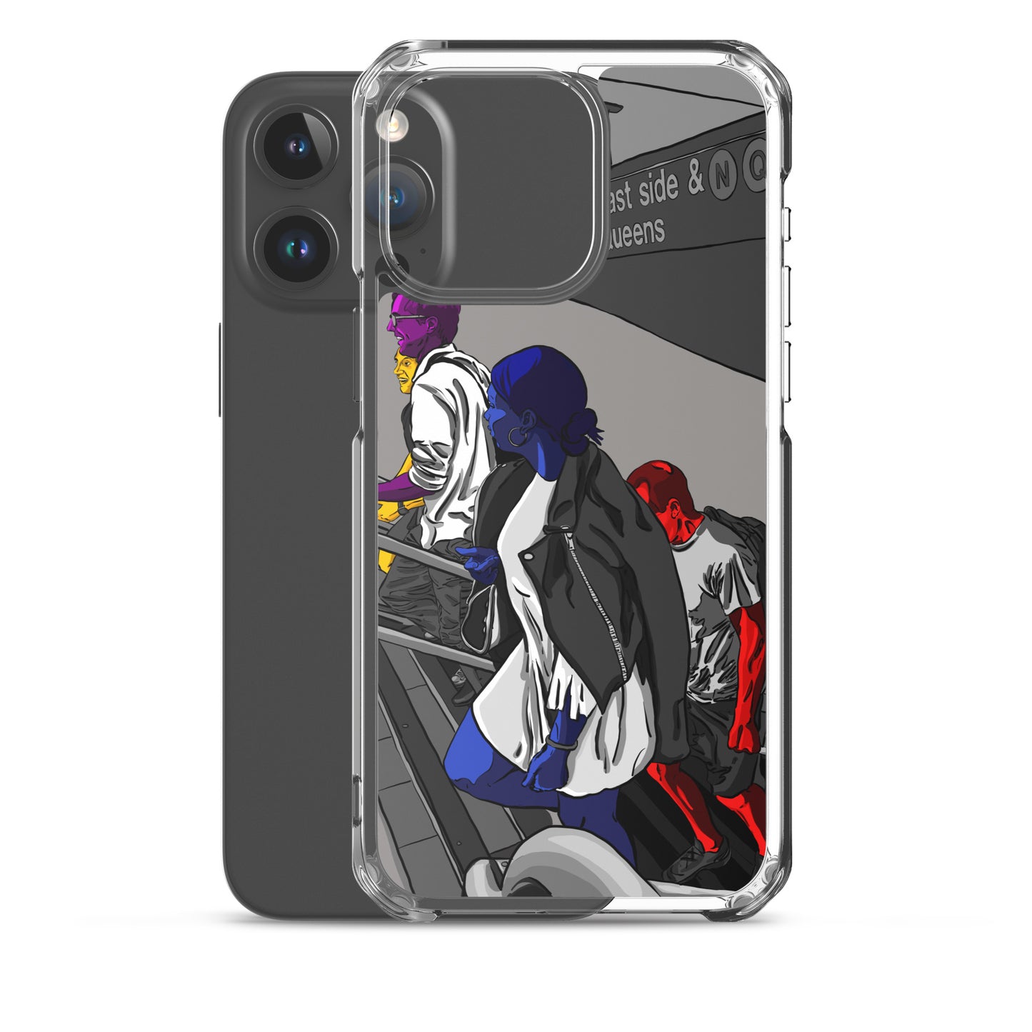 NYC Subway East Side and Queens Clear Case for iPhone®