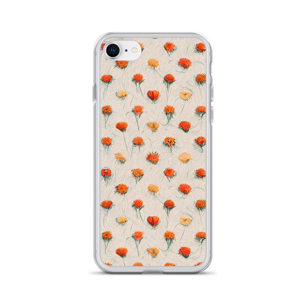 Fiery Meadow Sketch Clear Case for iPhone®