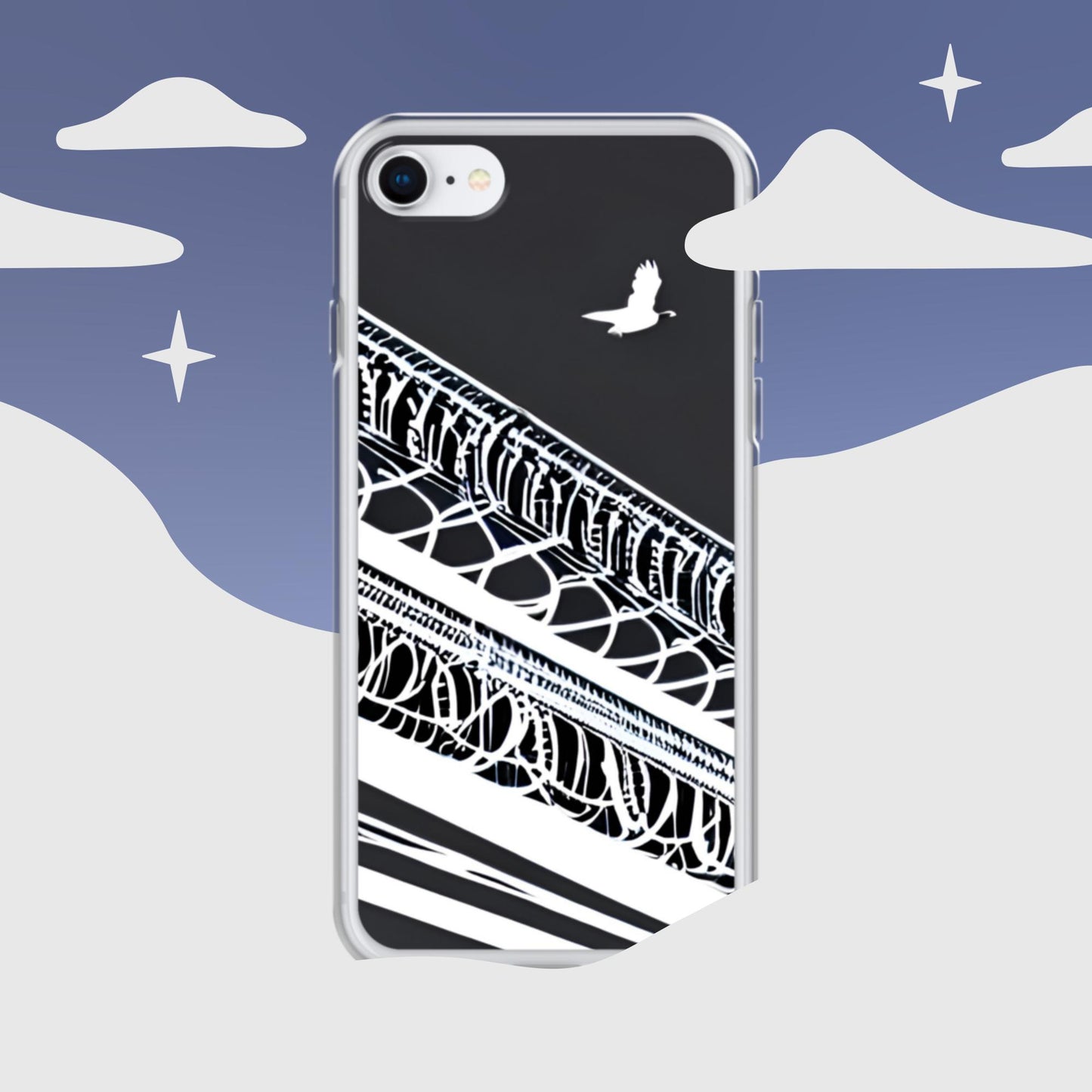 Razor Wire Migration on Clear Case for iPhone®