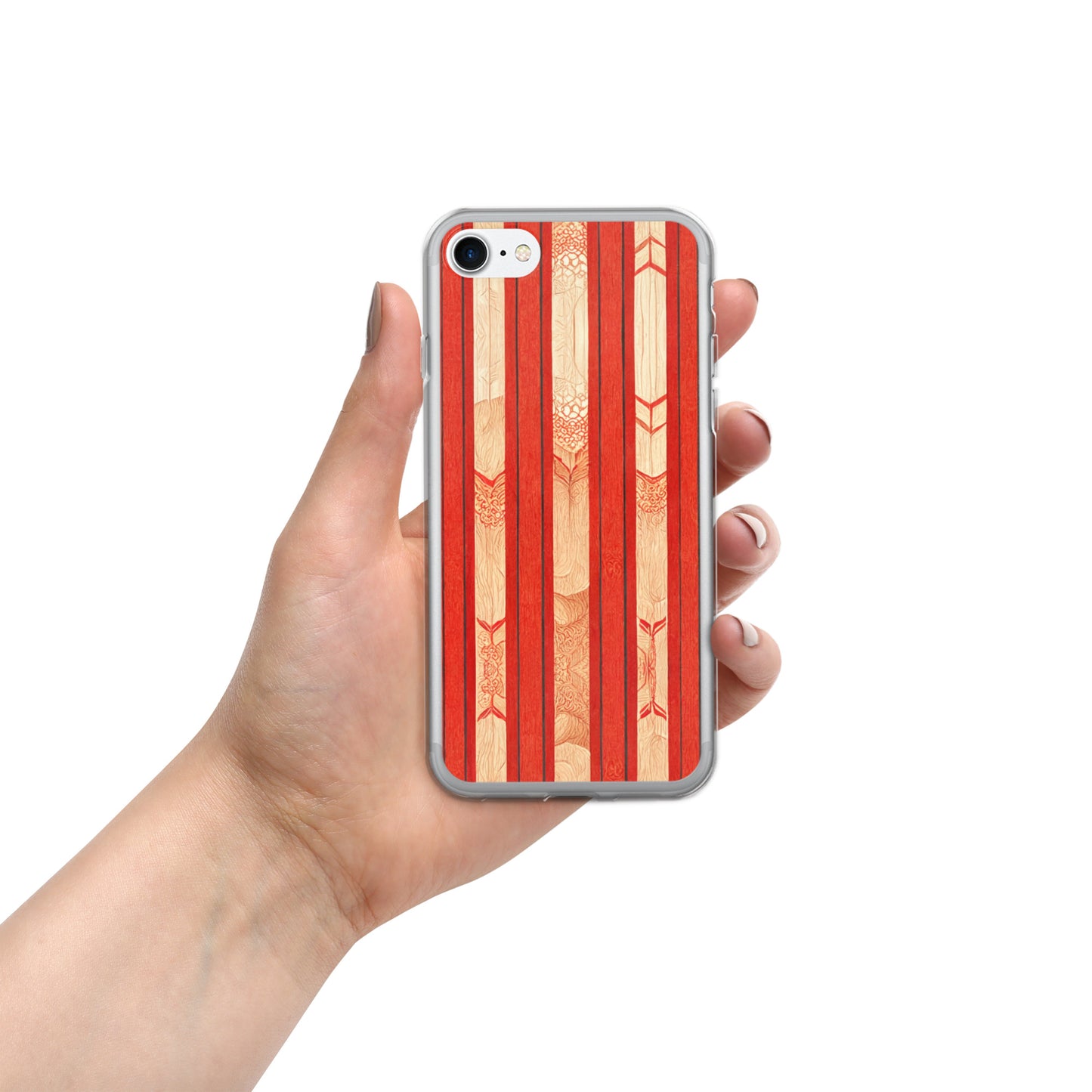 Scarlet Ribbon Clear Case for iPhone®