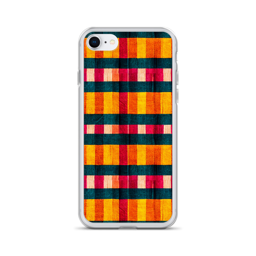 Tropical Fiesta Plaid Clear Case for iPhone®