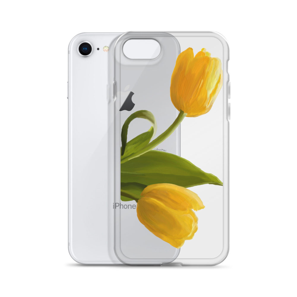 Sue’s Yellow Tulip Clear Case for iPhone®