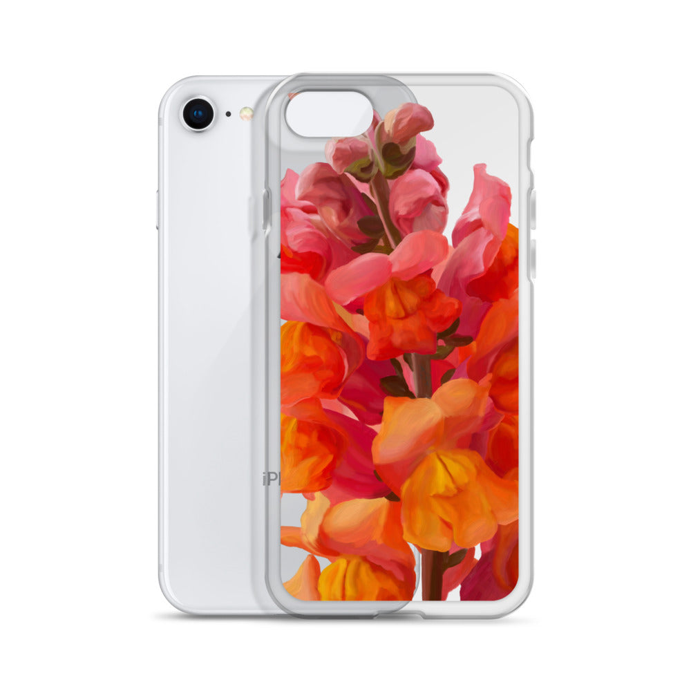 Mark’s Orange Snapdragon on Clear Case for iPhone®