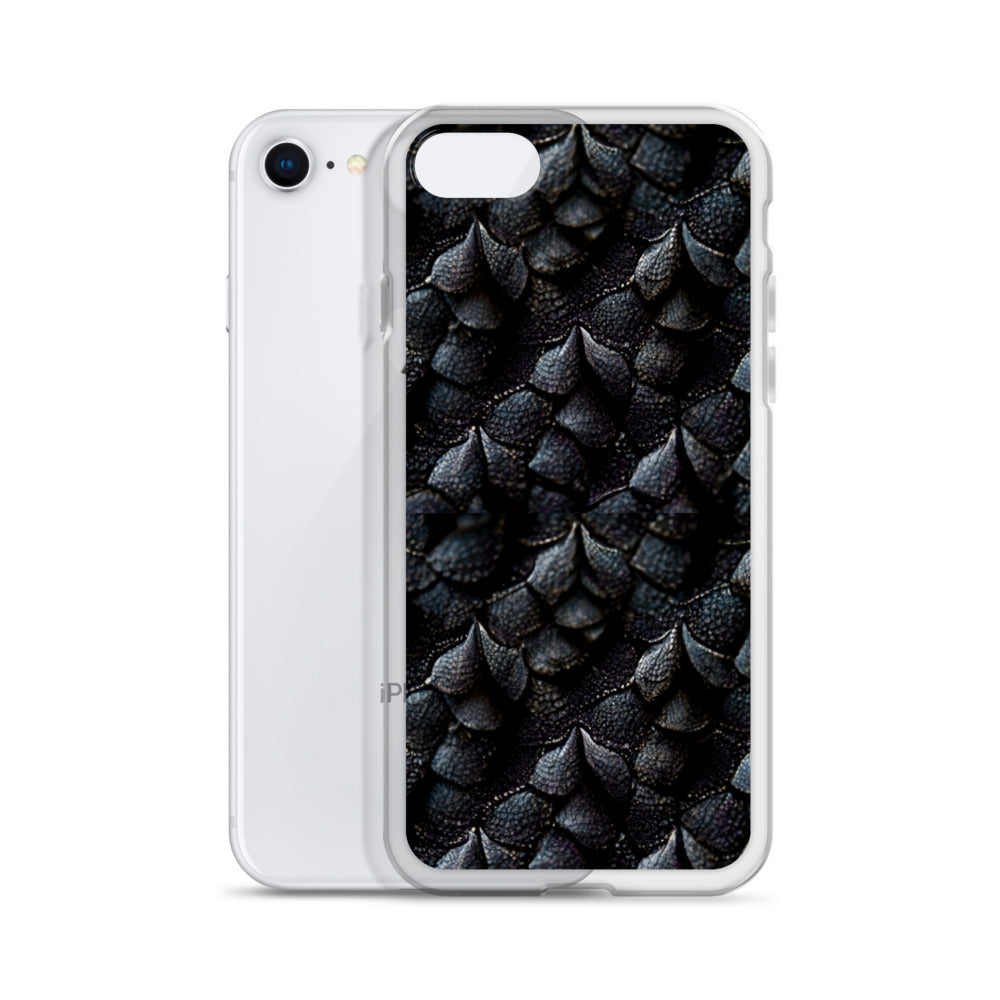 Onyxxor, the Cliff Sentinel Dragon on Clear Case for iPhone®