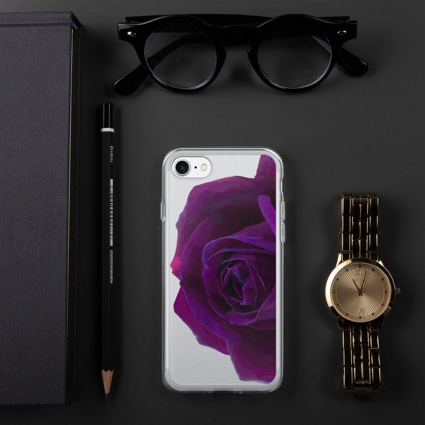 Joey’s Purple Rose Clear Case for iPhone®