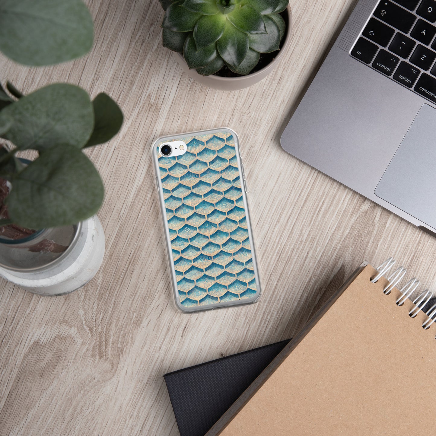 Seafoam Scales Clear Case for iPhone®