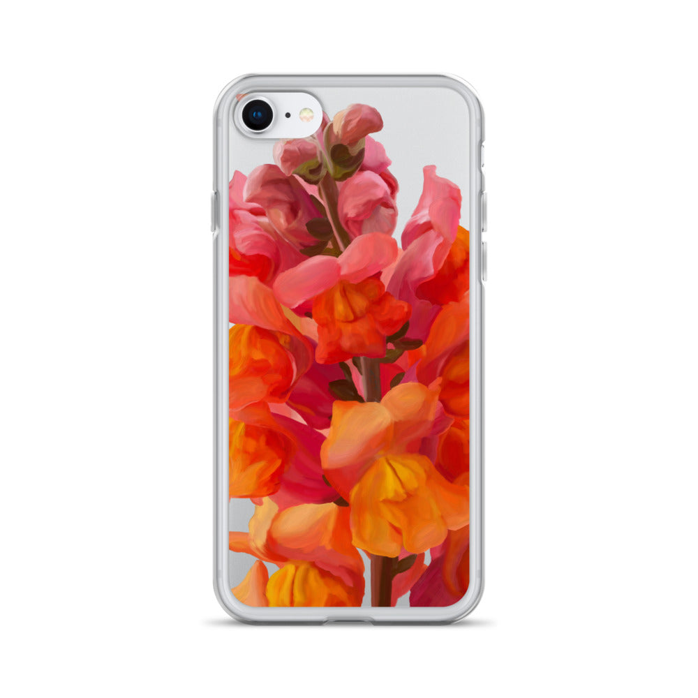 Mark’s Orange Snapdragon on Clear Case for iPhone®