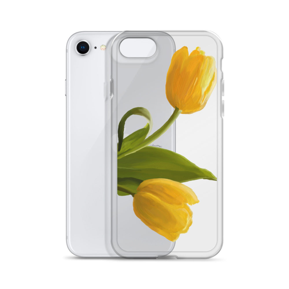 Sue’s Yellow Tulip Clear Case for iPhone®