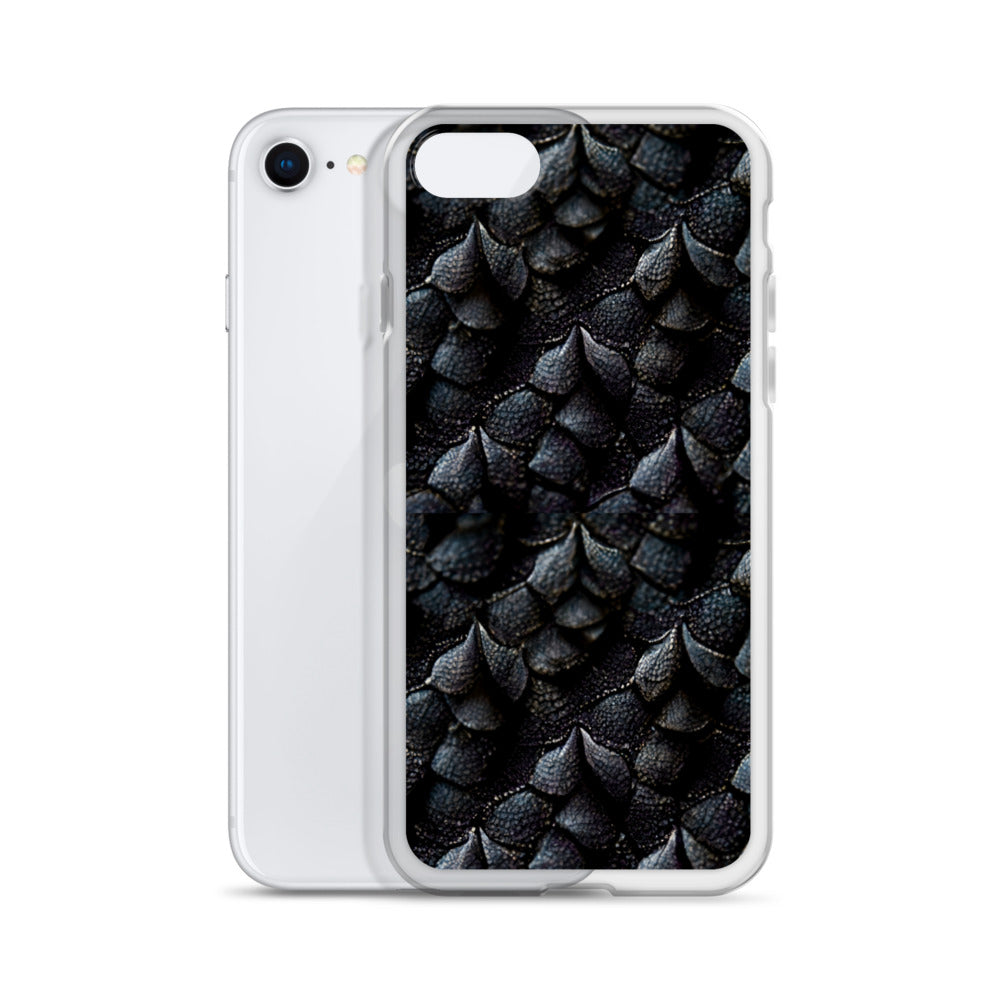 Onyxxor, the Cliff Sentinel Dragon on Clear Case for iPhone®