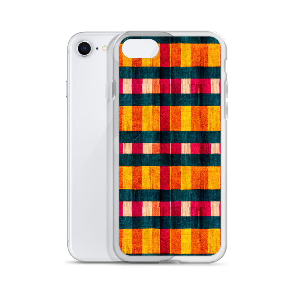 Tropical Fiesta Plaid Clear Case for iPhone®