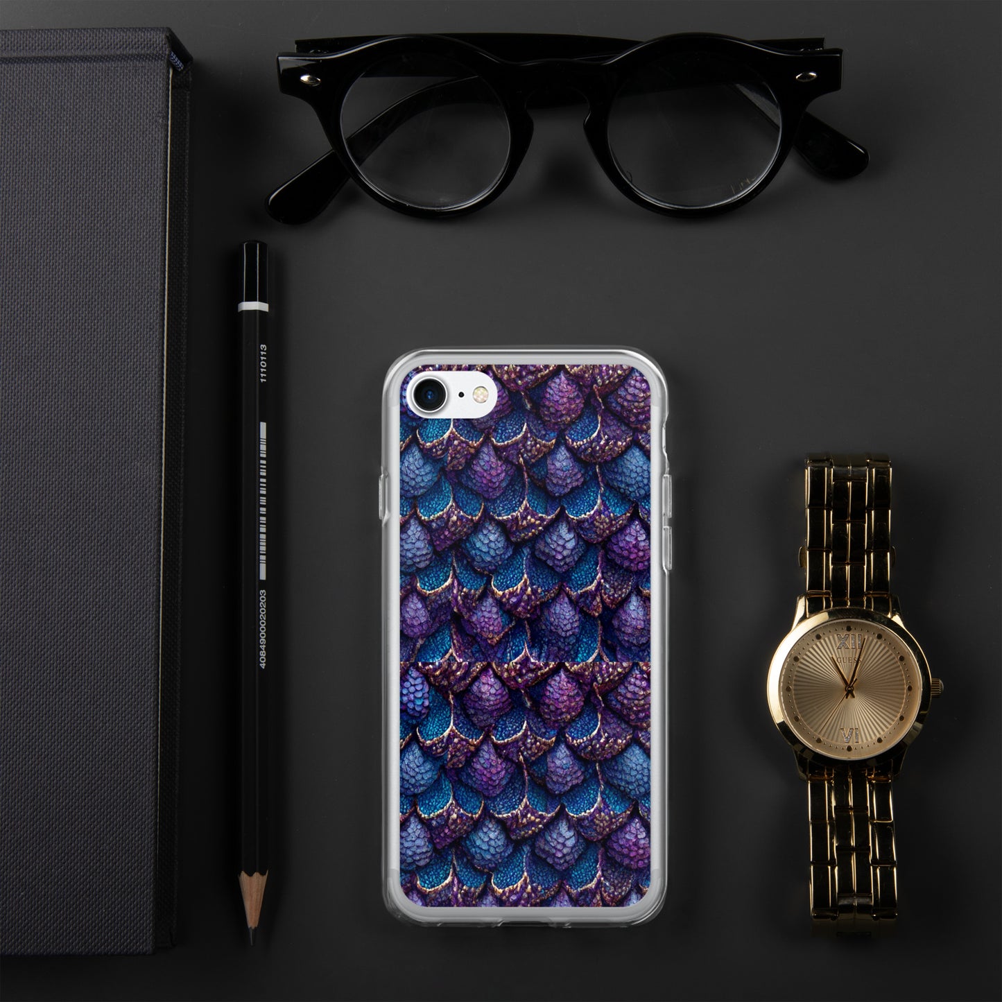 Luminosa, the Radiant Amethyst Drakon Clear Case for iPhone®