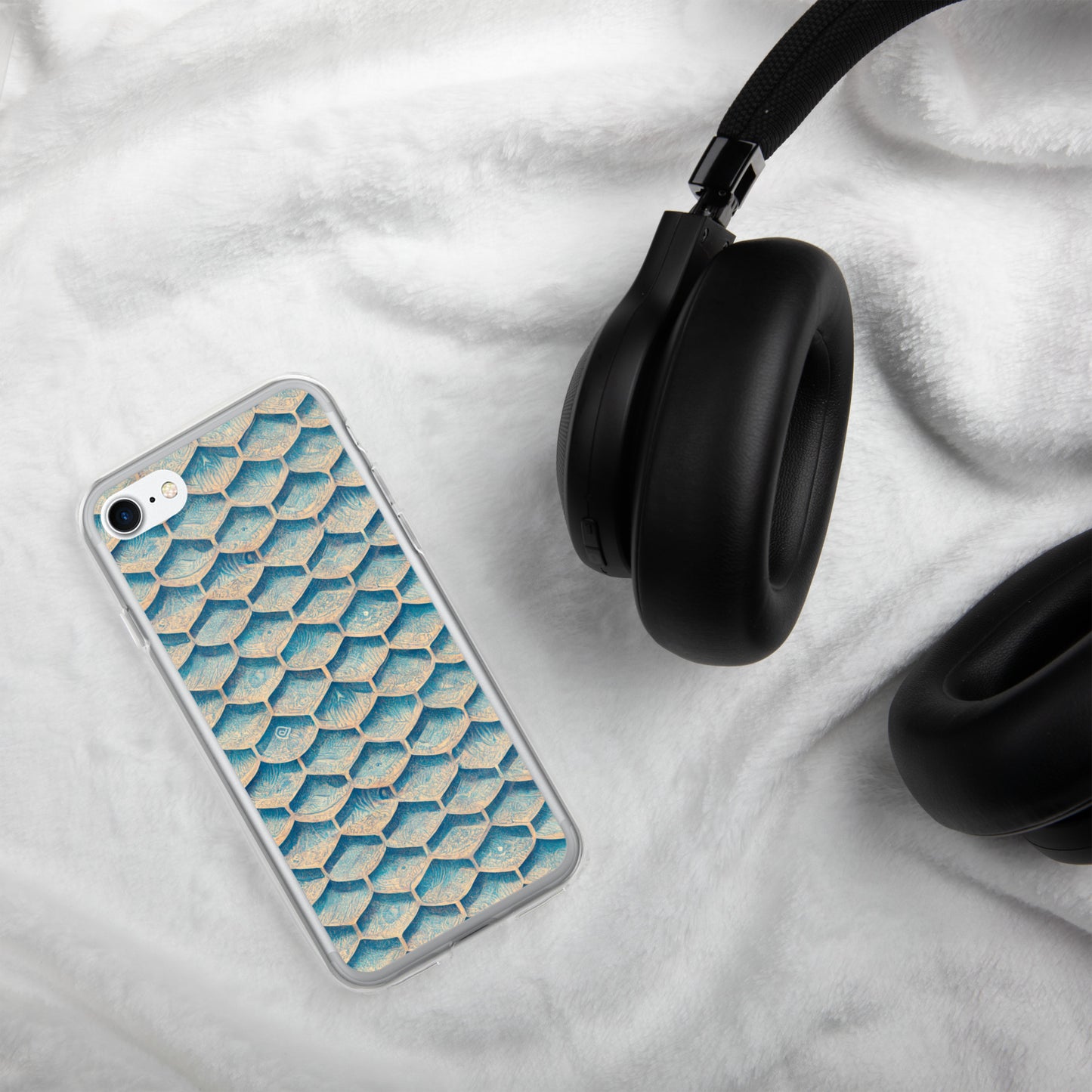 Seafoam Scales Clear Case for iPhone®