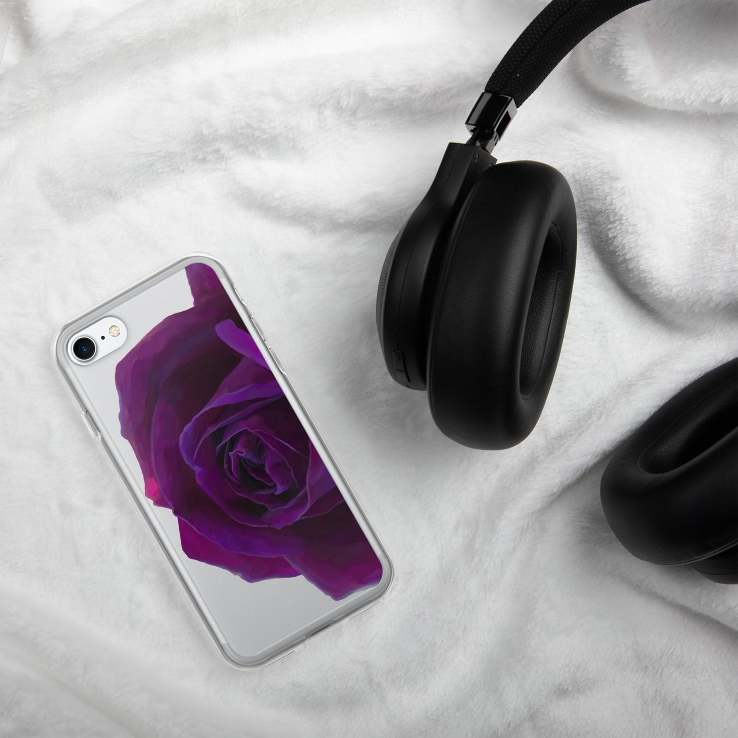 Joey’s Purple Rose Clear Case for iPhone®