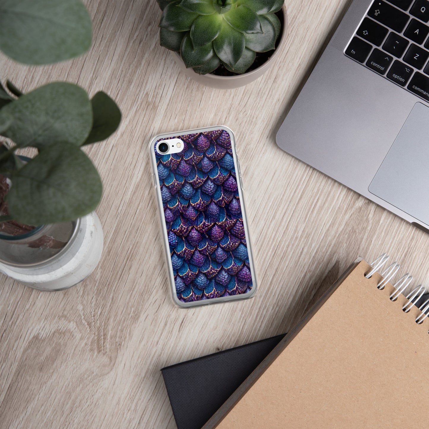 Luminosa, the Radiant Amethyst Drakon Clear Case for iPhone®