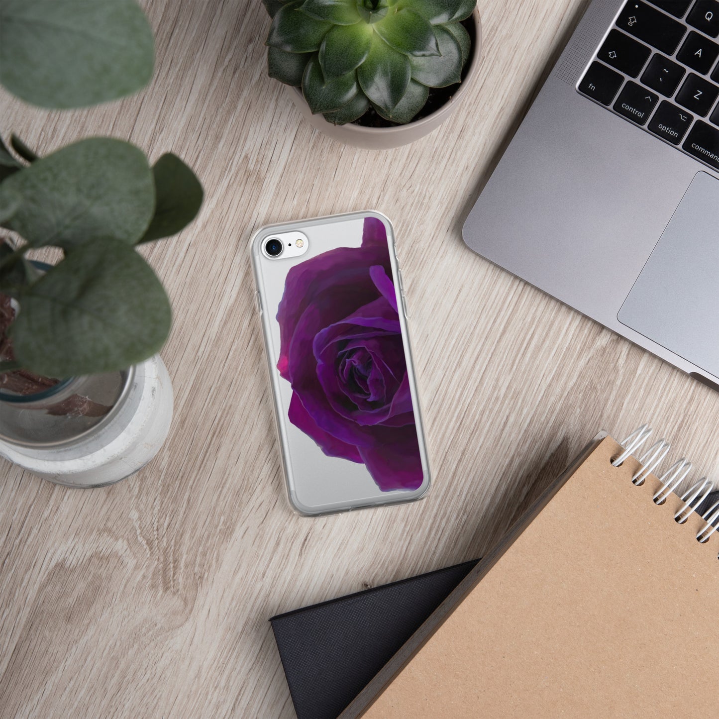 Joey’s Purple Rose Clear Case for iPhone®