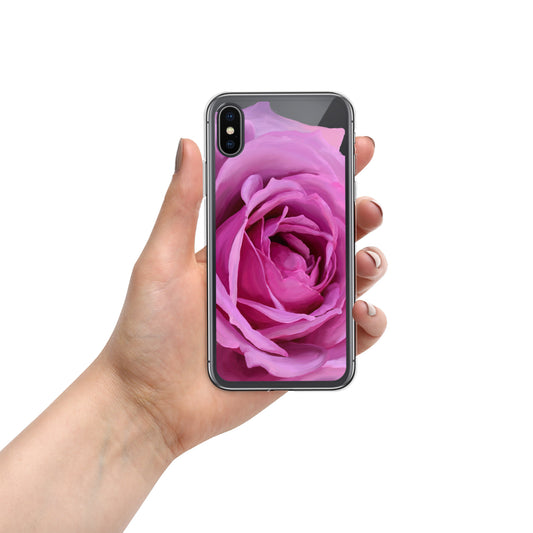 Leslie’s Pink Rose on Clear Case for iPhone®