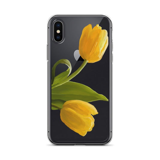 Sue’s Yellow Tulip Clear Case for iPhone®