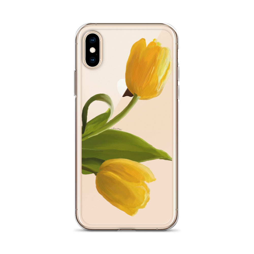 Sue’s Yellow Tulip Clear Case for iPhone®