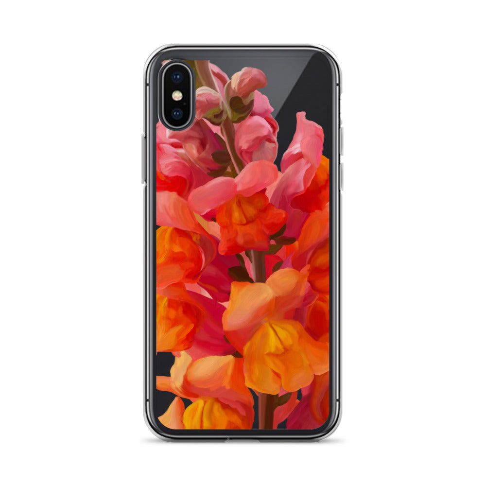 Mark’s Orange Snapdragon on Clear Case for iPhone®