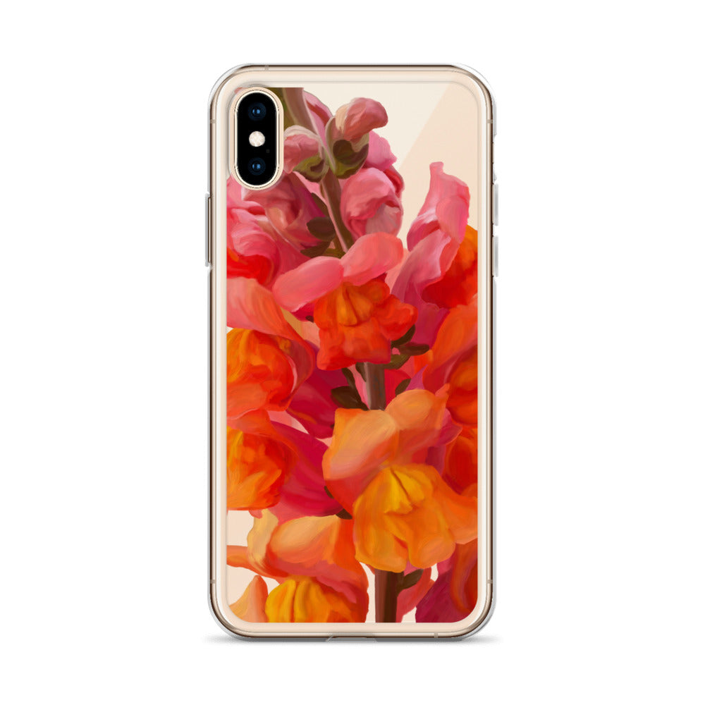 Mark’s Orange Snapdragon on Clear Case for iPhone®