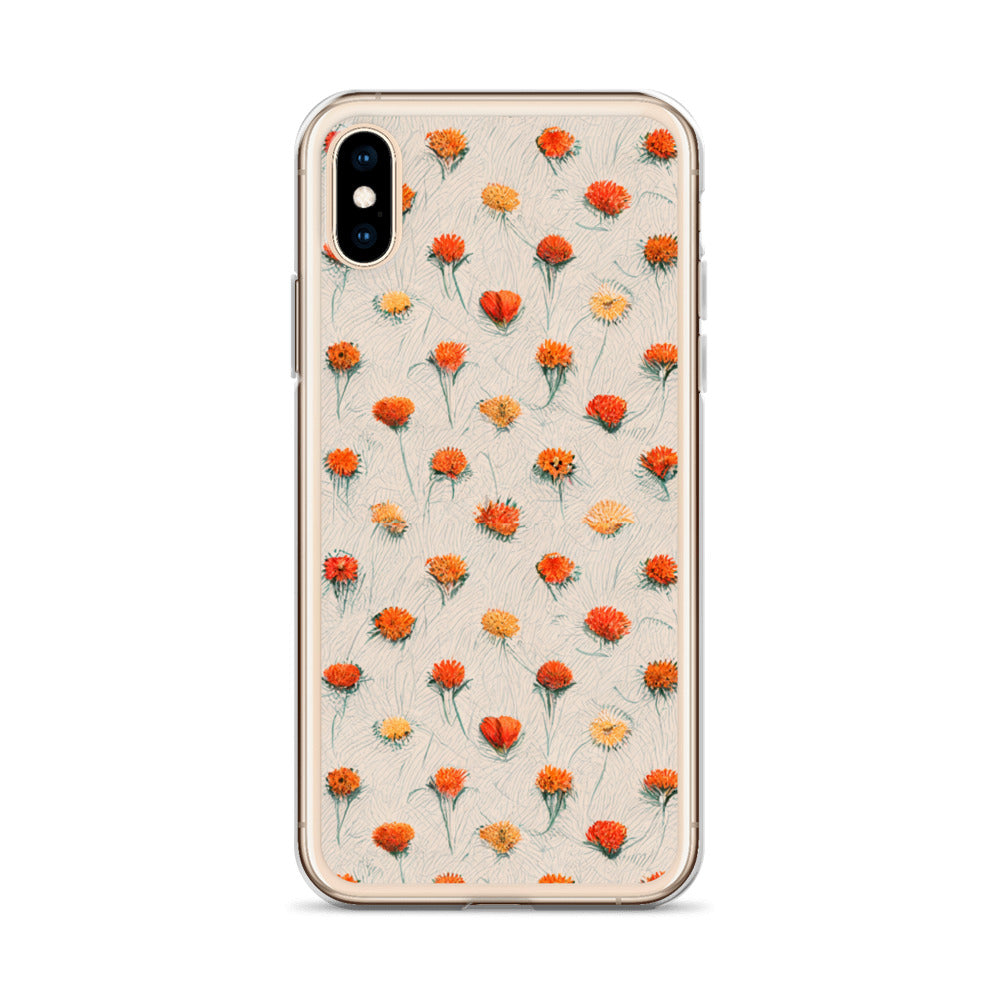 Fiery Meadow Sketch Clear Case for iPhone®