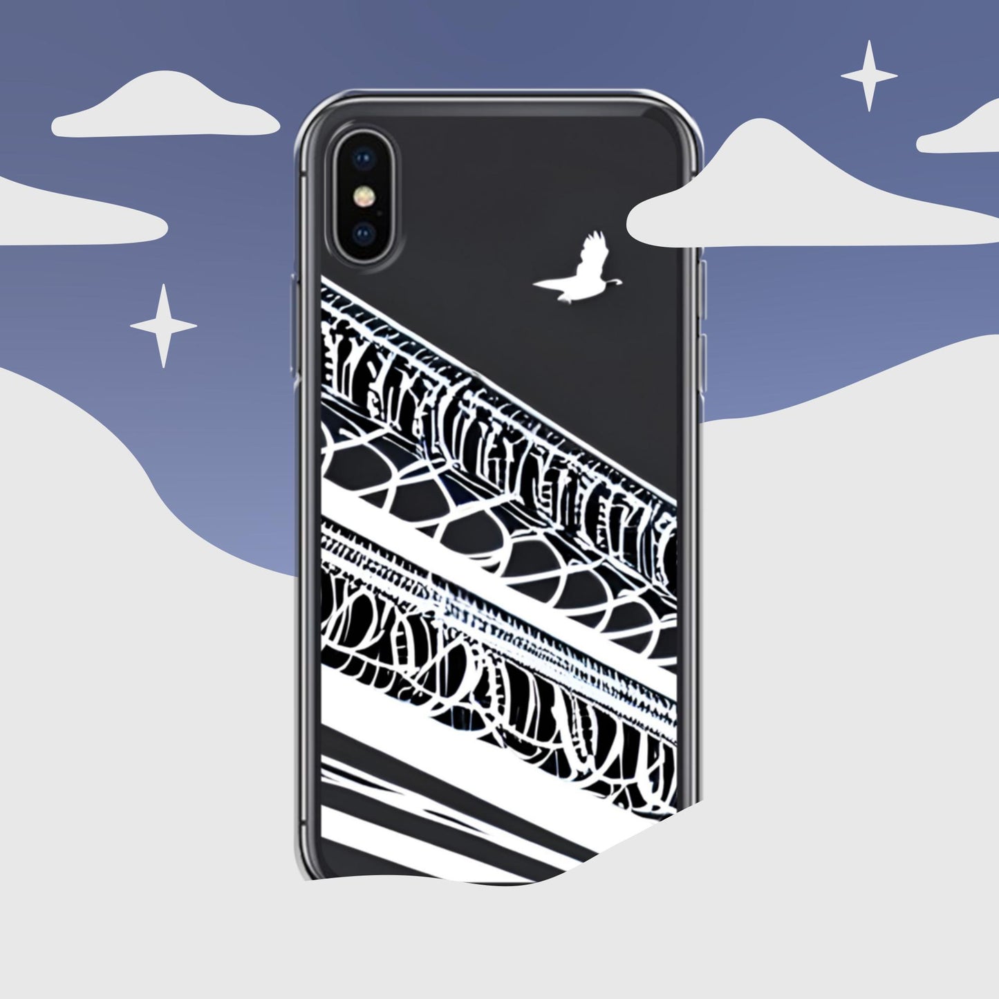 Razor Wire Migration on Clear Case for iPhone®