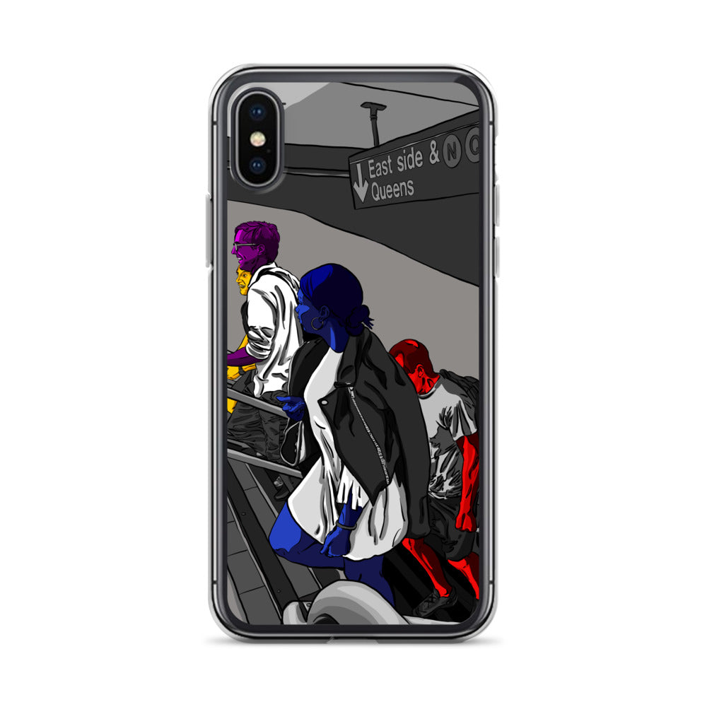 NYC Subway East Side and Queens Clear Case for iPhone®