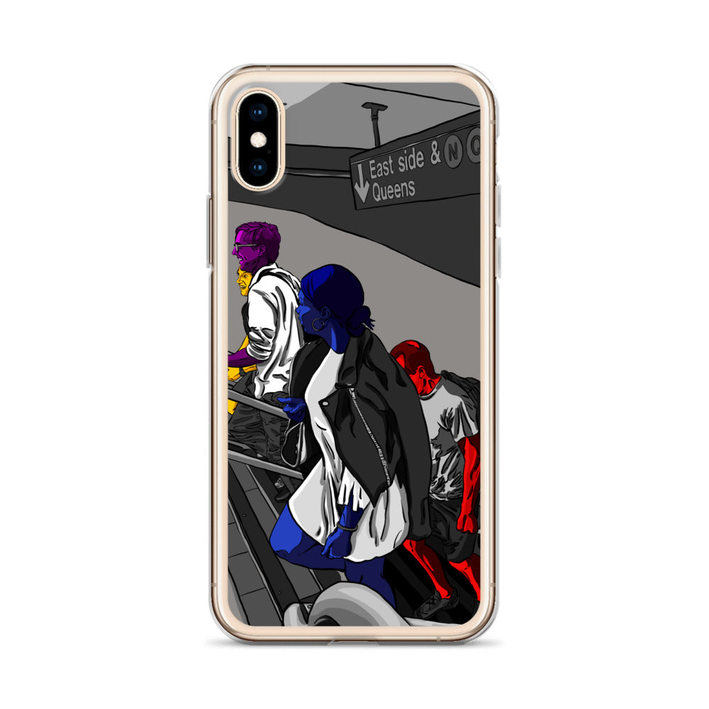 NYC Subway East Side and Queens Clear Case for iPhone®