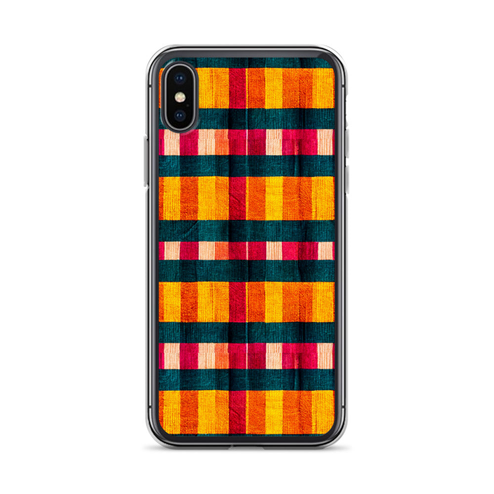 Tropical Fiesta Plaid Clear Case for iPhone®