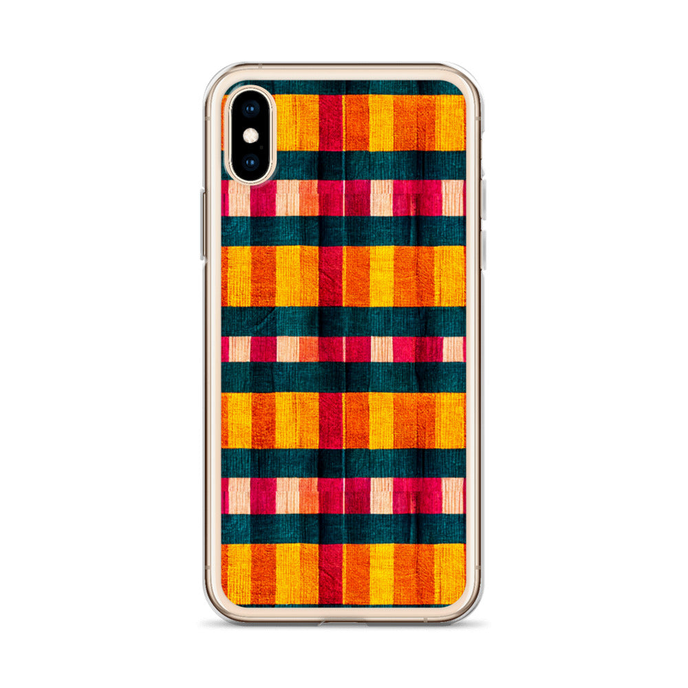 Tropical Fiesta Plaid Clear Case for iPhone®