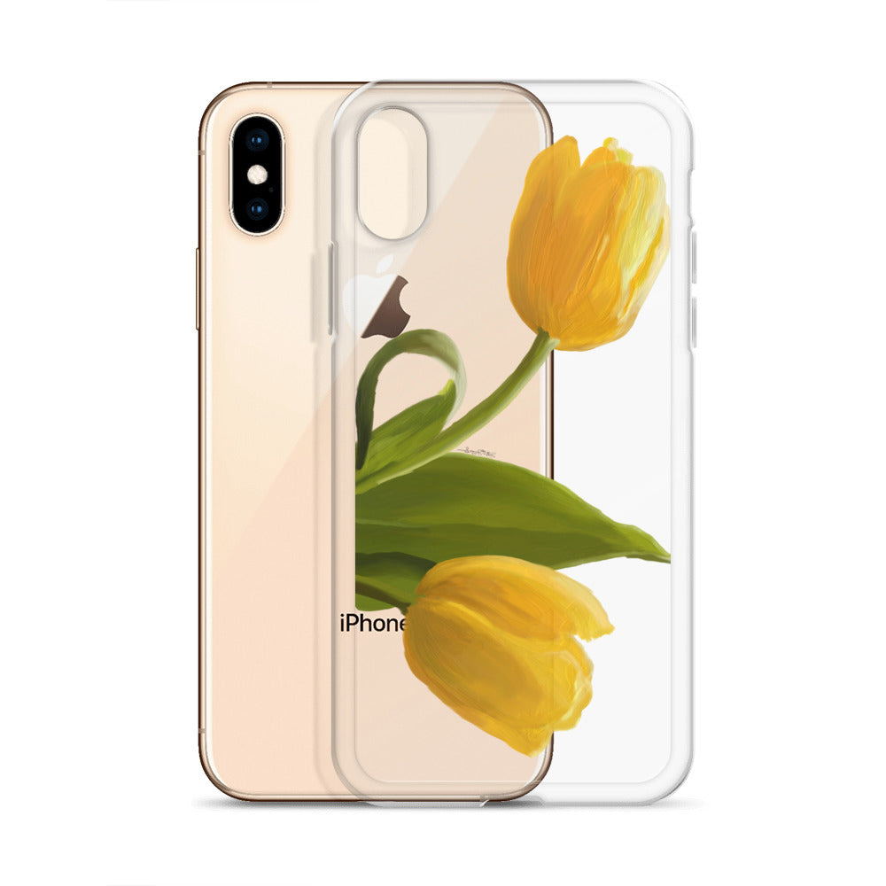 Sue’s Yellow Tulip Clear Case for iPhone®