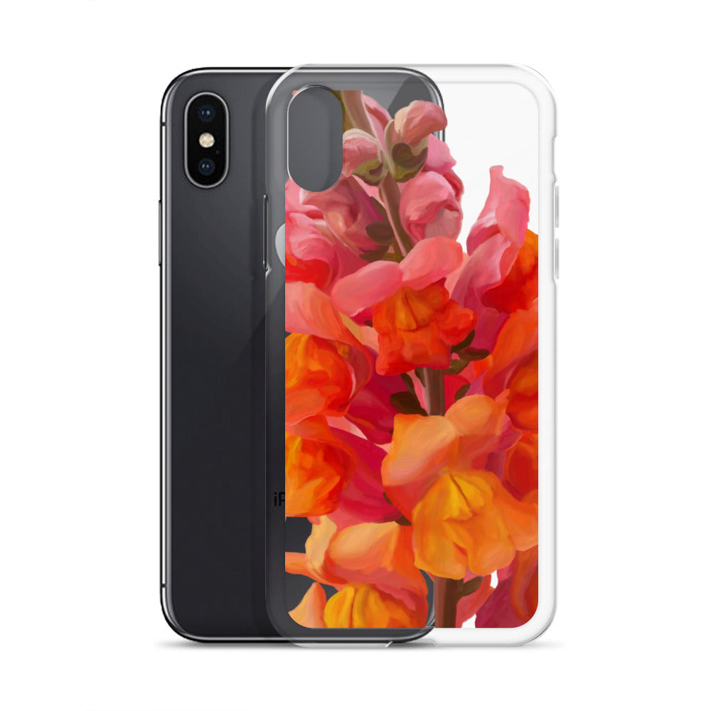 Mark’s Orange Snapdragon on Clear Case for iPhone®