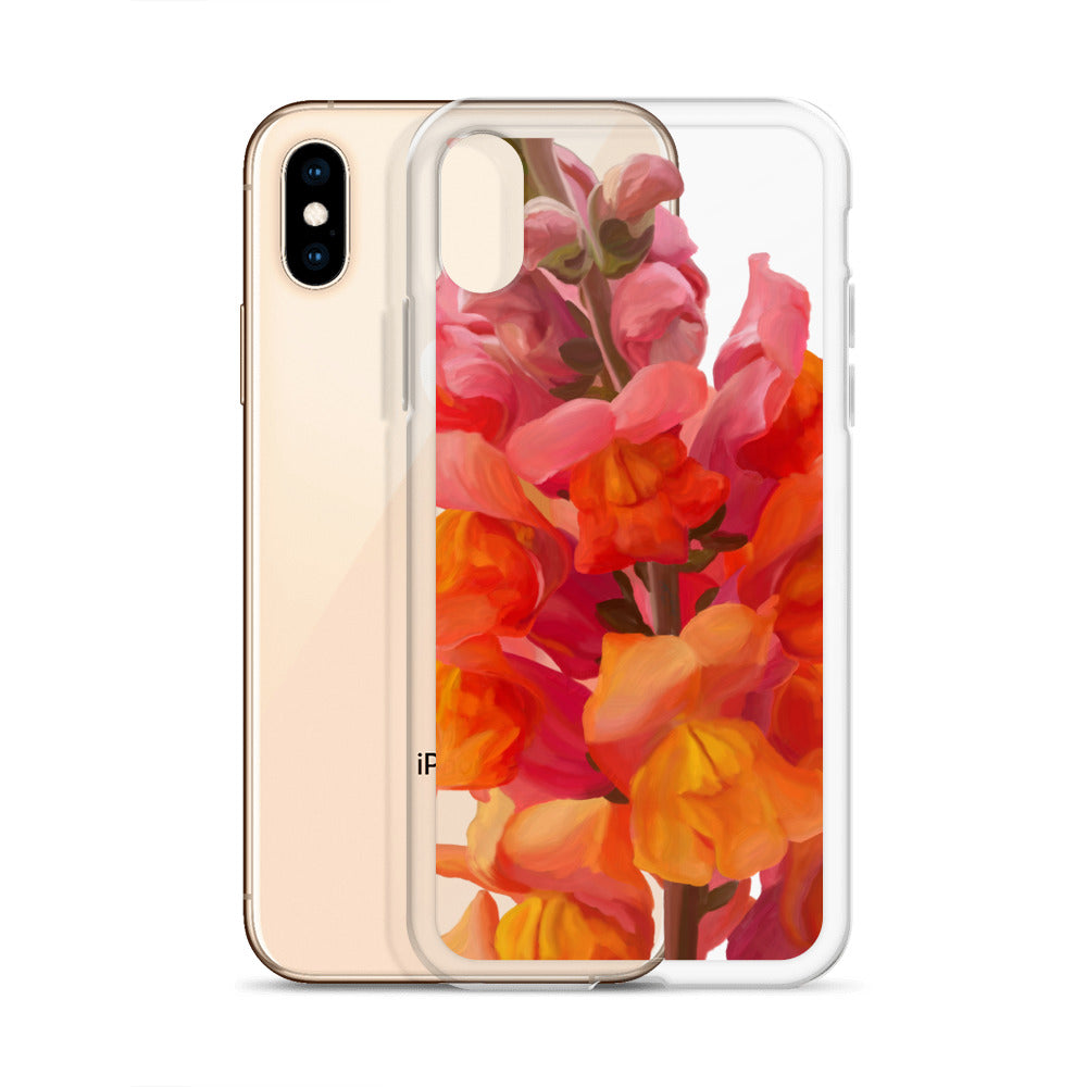 Mark’s Orange Snapdragon on Clear Case for iPhone®