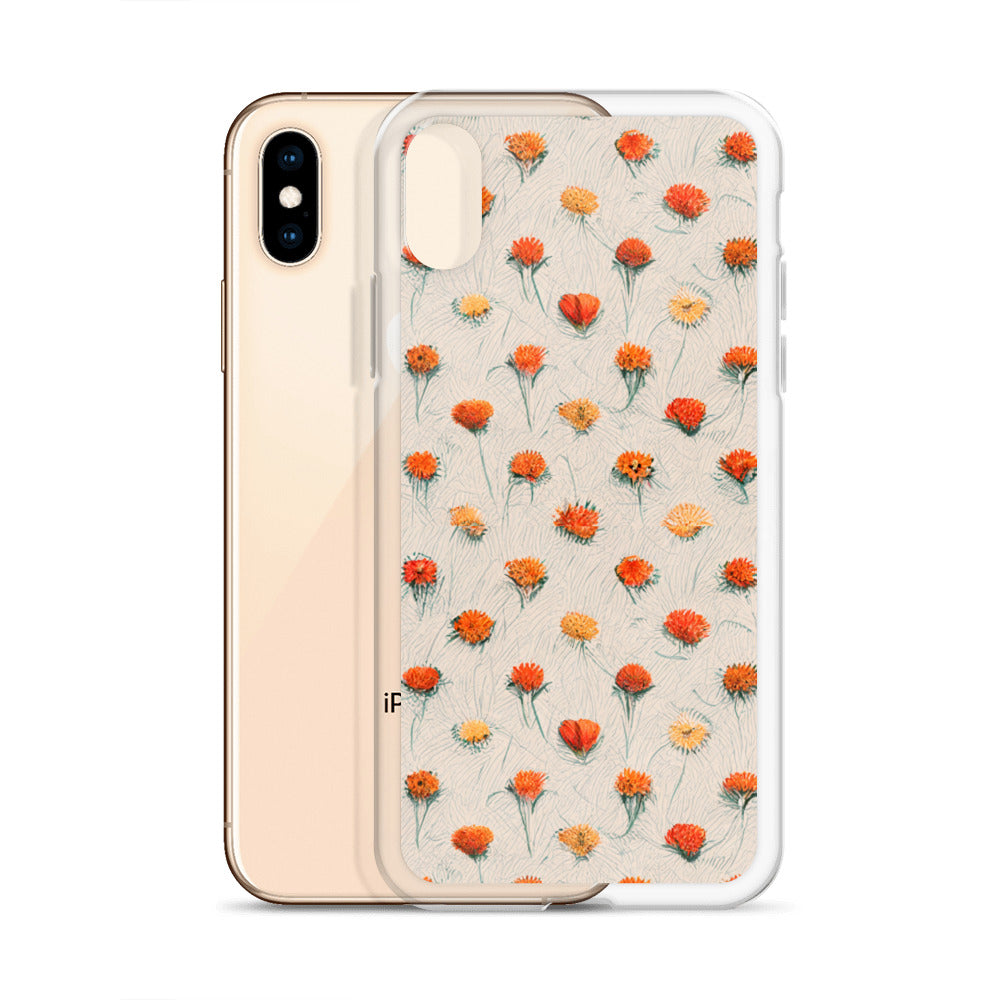 Fiery Meadow Sketch Clear Case for iPhone®