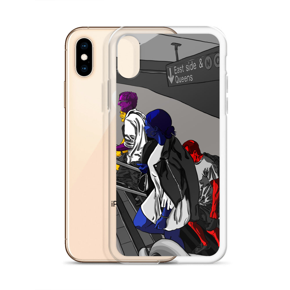 NYC Subway East Side and Queens Clear Case for iPhone®