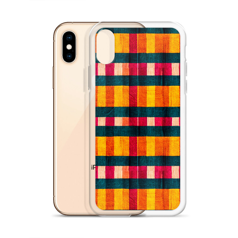 Tropical Fiesta Plaid Clear Case for iPhone®