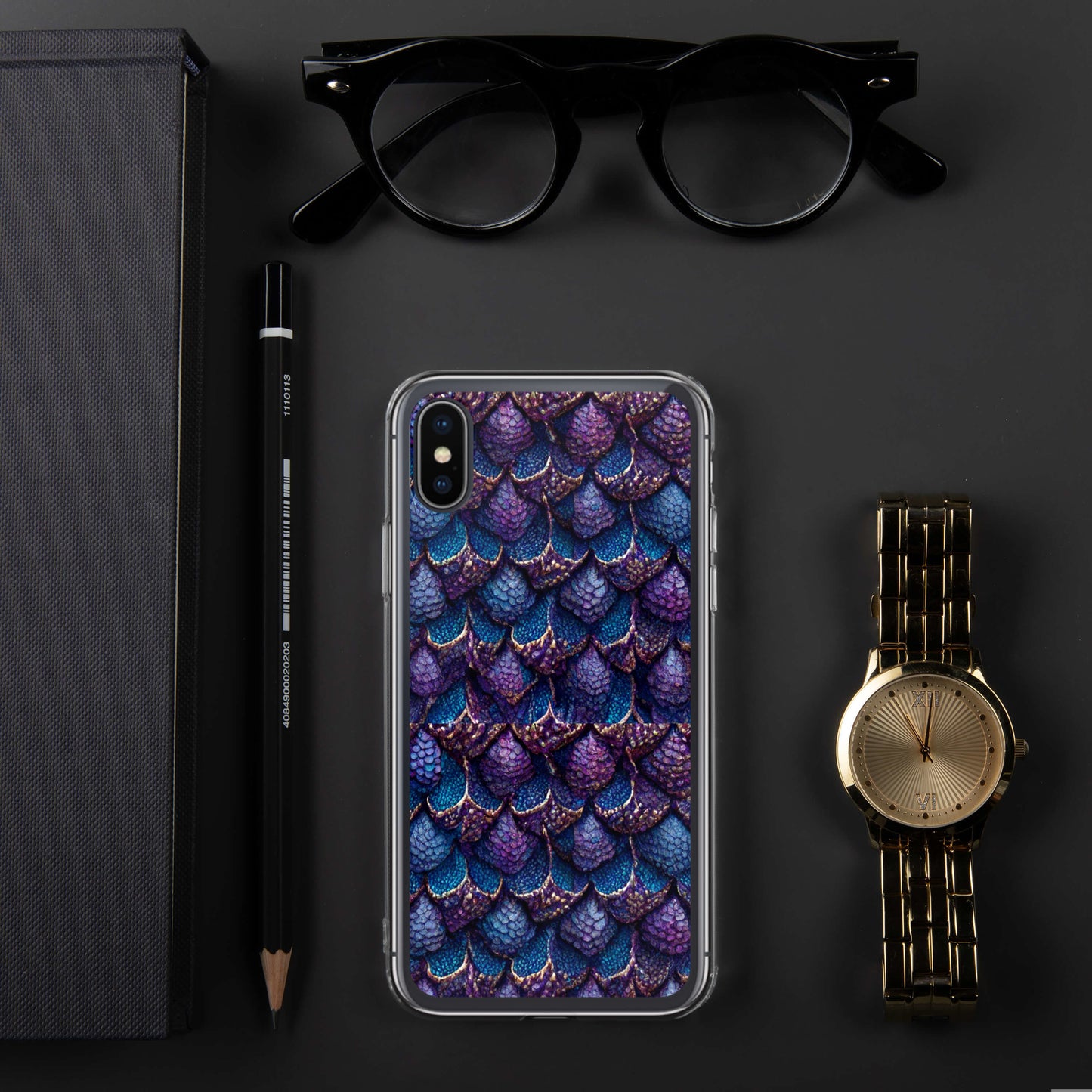 Luminosa, the Radiant Amethyst Drakon Clear Case for iPhone®