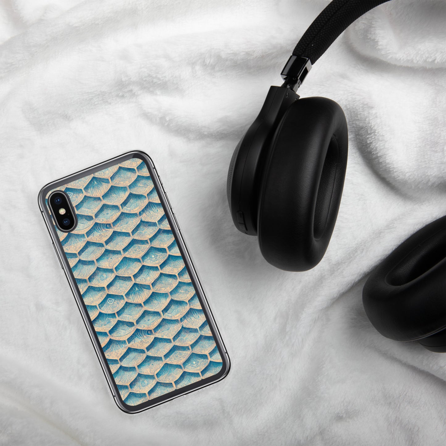 Seafoam Scales Clear Case for iPhone®