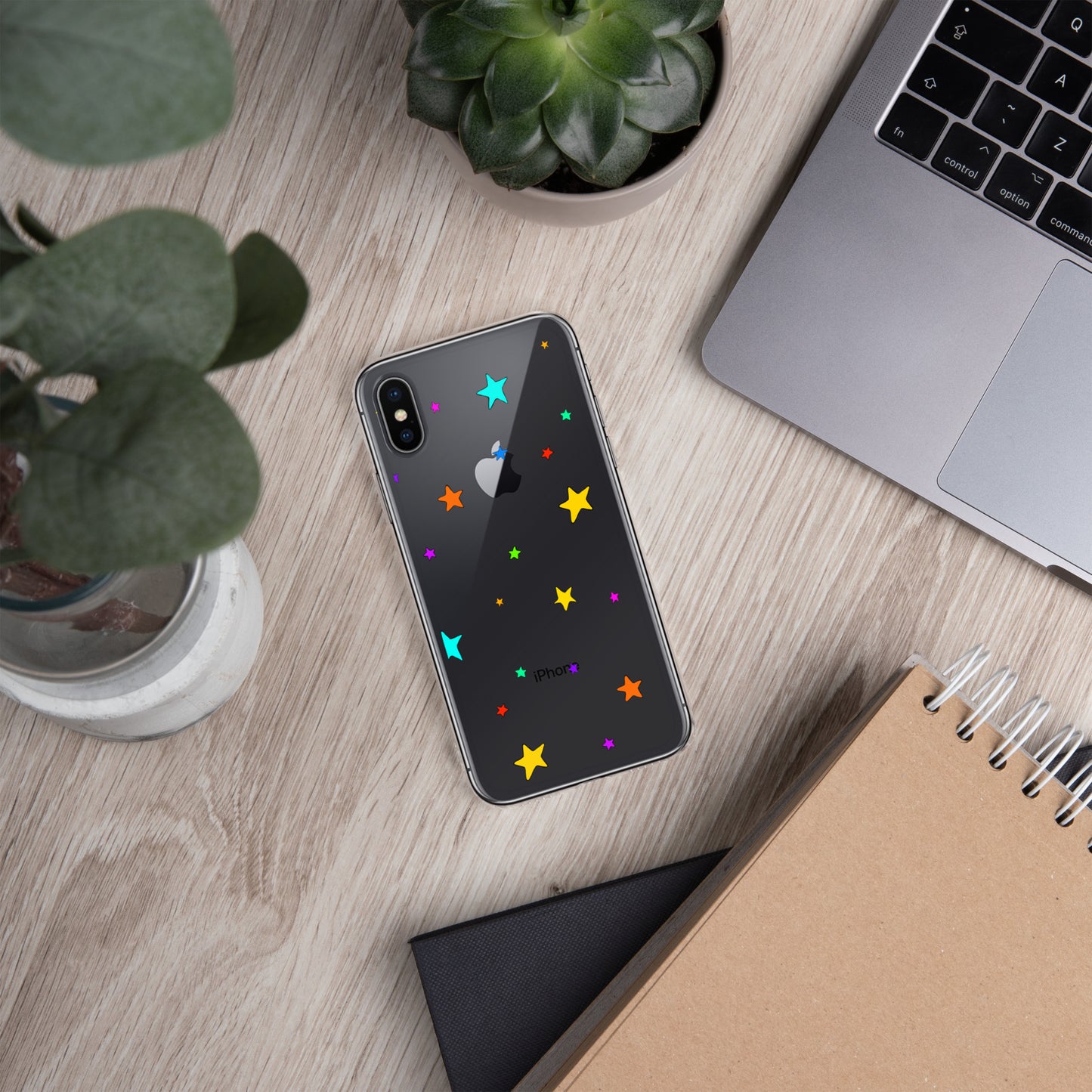 Colorful Stars Clear Case for iPhone®