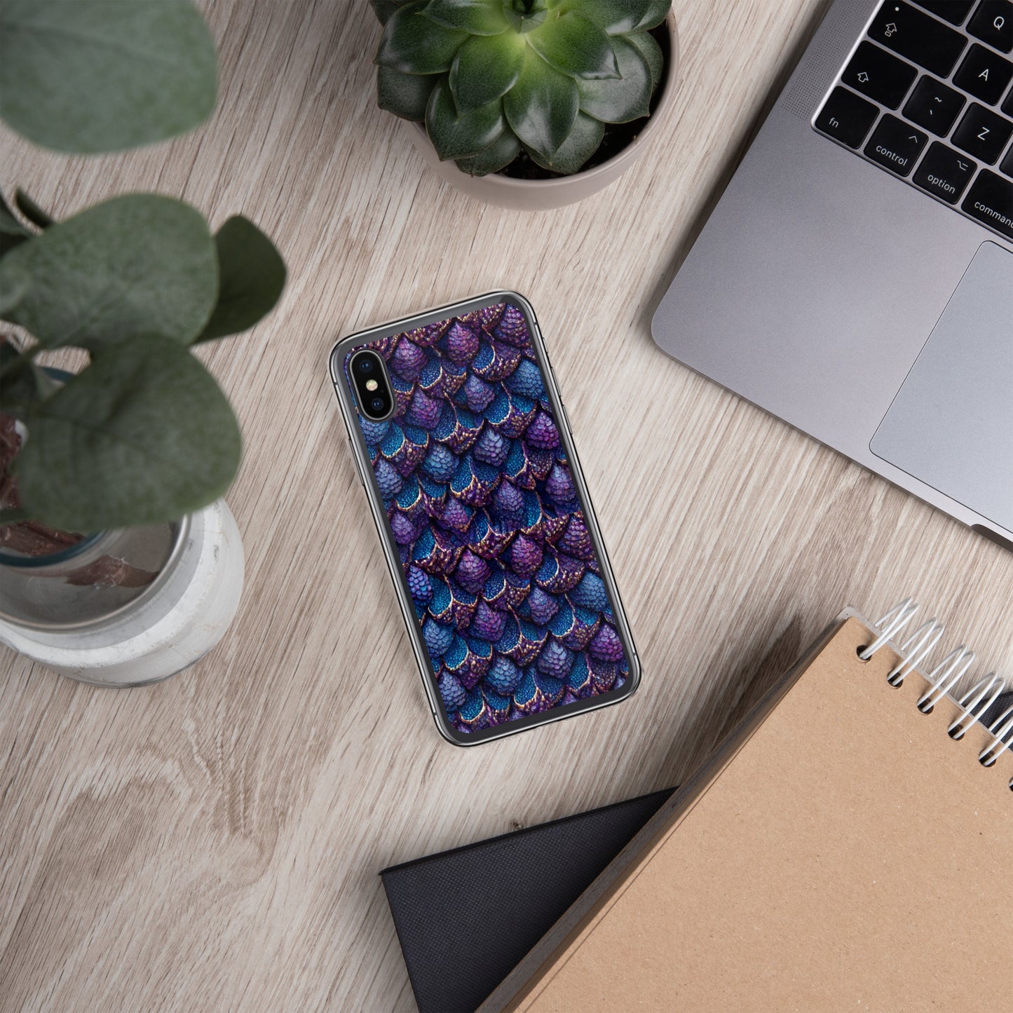 Luminosa, the Radiant Amethyst Drakon Clear Case for iPhone®