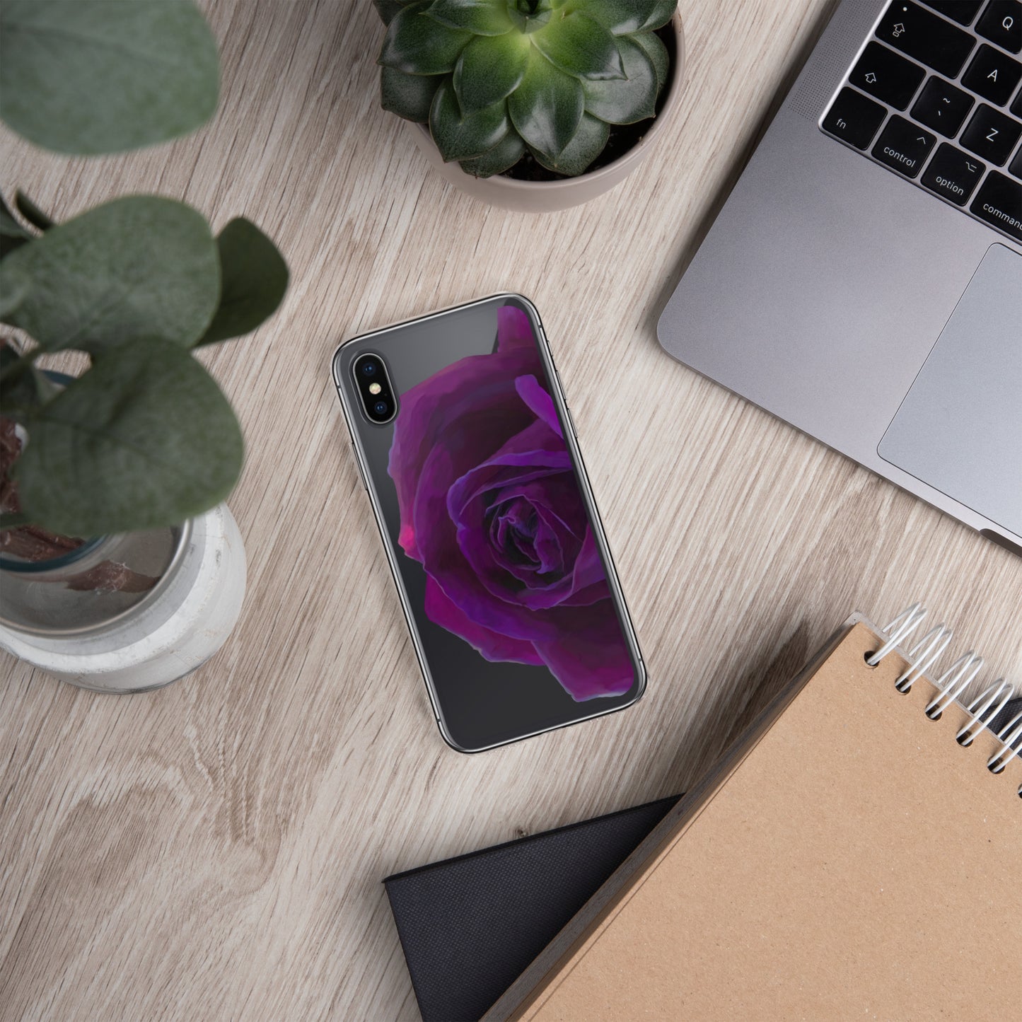 Joey’s Purple Rose Clear Case for iPhone®