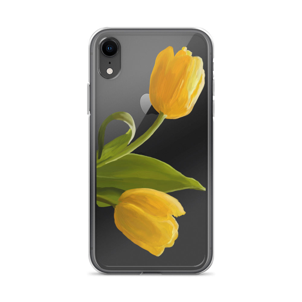 Sue’s Yellow Tulip Clear Case for iPhone®