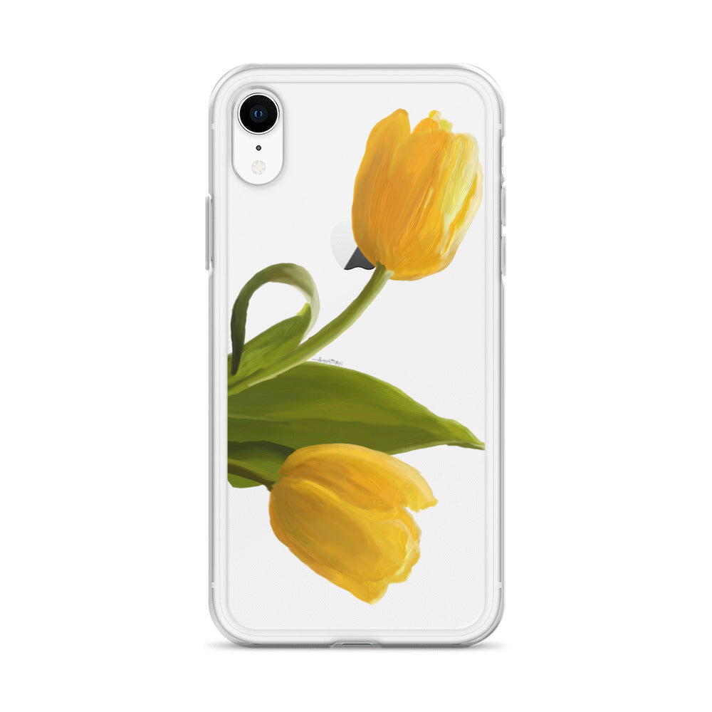 Sue’s Yellow Tulip Clear Case for iPhone®