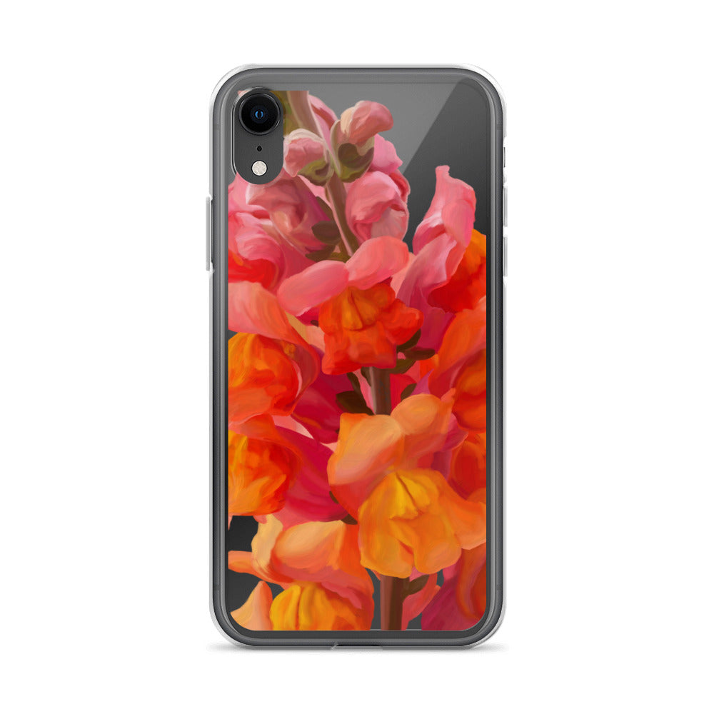 Mark’s Orange Snapdragon on Clear Case for iPhone®