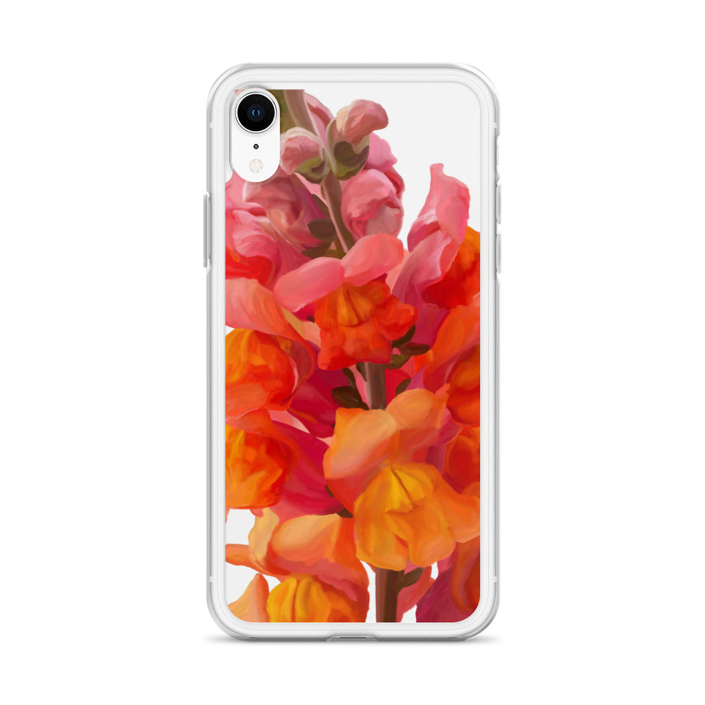 Mark’s Orange Snapdragon on Clear Case for iPhone®