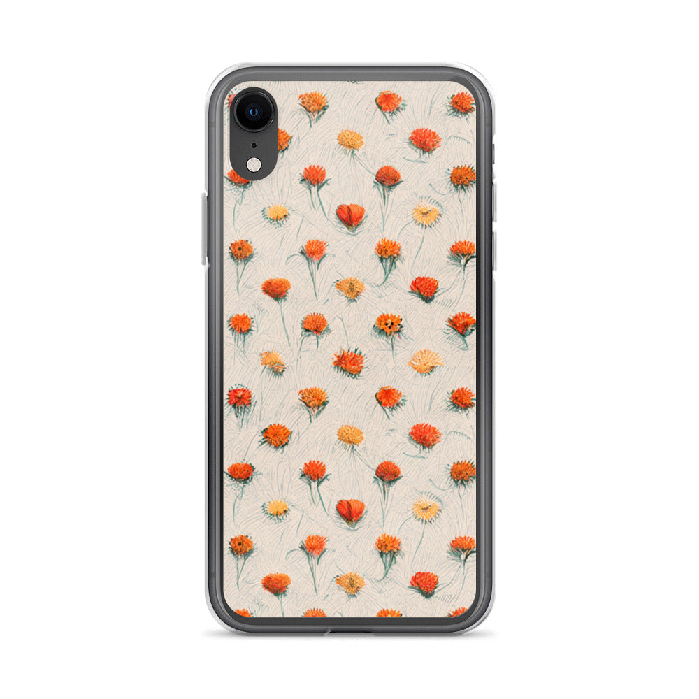 Fiery Meadow Sketch Clear Case for iPhone®