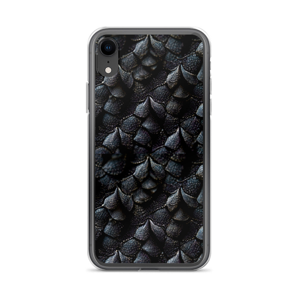 Onyxxor, the Cliff Sentinel Dragon on Clear Case for iPhone®